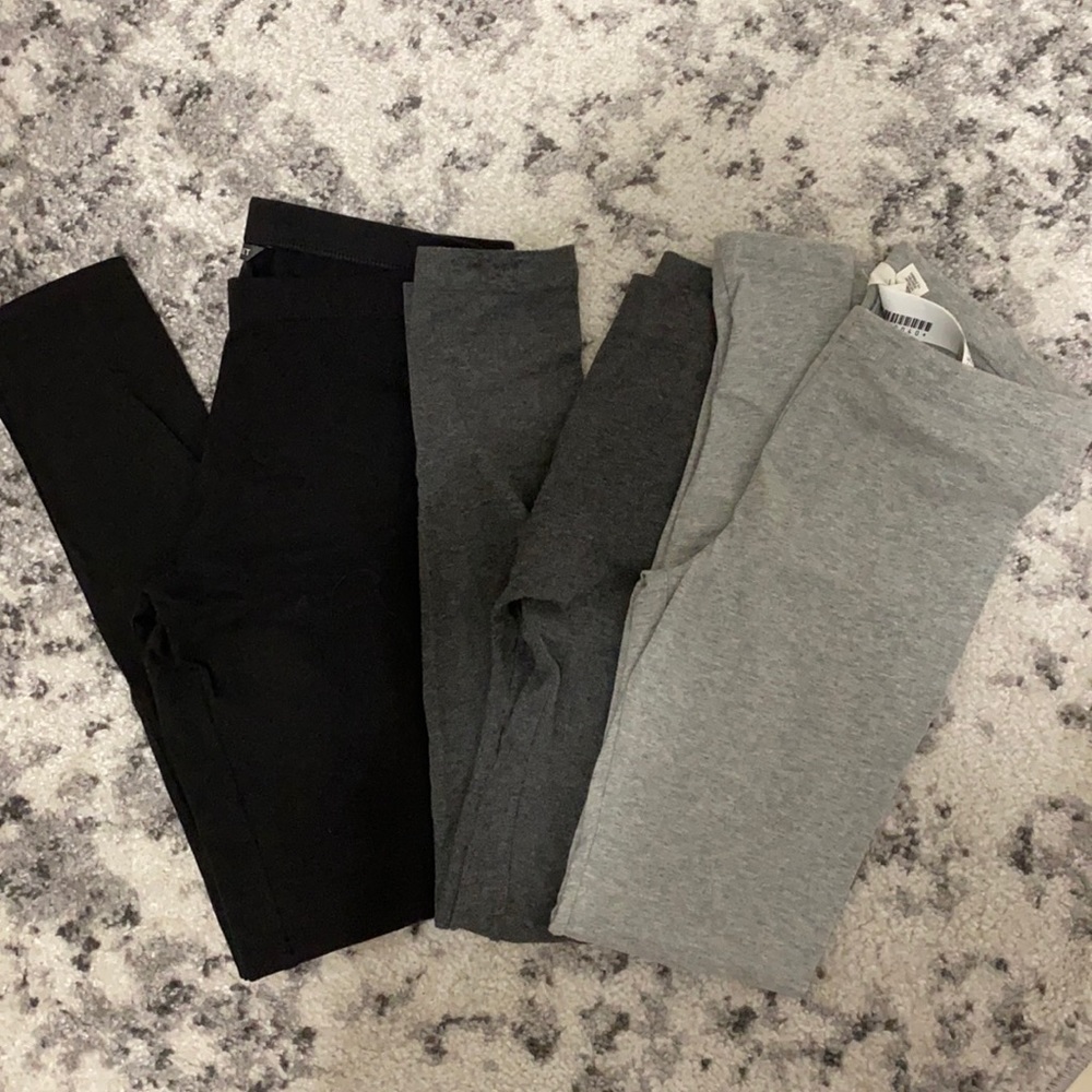leggings: 2 black, 1 dark grey, 1 light grey 4set